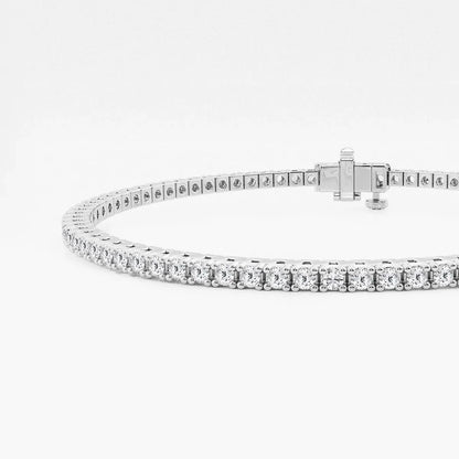 Lab grown diamond tennis bracelet in white gold, Delux Jewelry fine jewelry