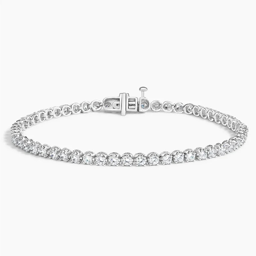 6.5 inch lab diamond tennis bracelet in 14K white gold, Delux Jewelry fine jewelry accessory