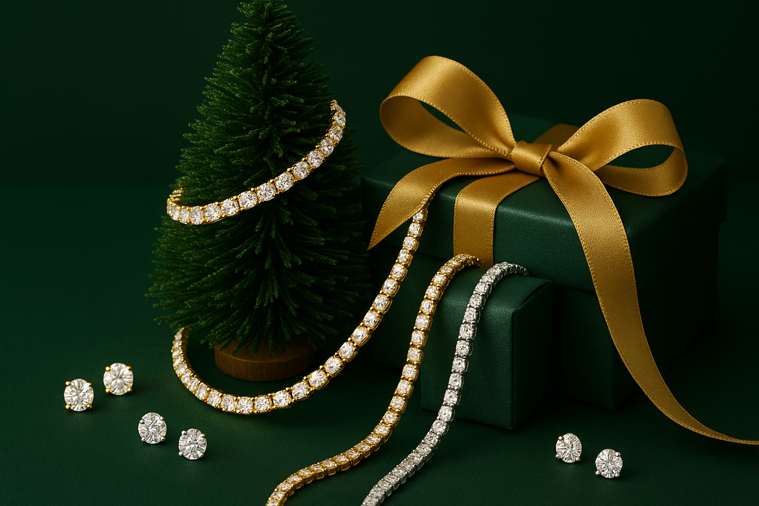 Delux Jewelry Holiday Themed Banner with Green Background
Lab Grown Diamonds
Lab Diamond Jewelry
Lab Diamond Necklaces
Lab Diamond Bracelets
Lab Diamond Earrings
Tennis Bracelets
Tennis Chain
Diamond Earrings
Gold Jewelry
Gold Chains
Gold Bracelets